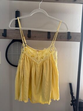 Free People Yellow Top